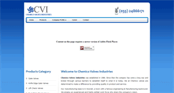 Desktop Screenshot of chemicovalves.com